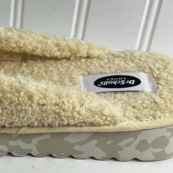 Dr. Scholl's Staycay OG Women's Faux Fur Buckle Slide Open Toe Slipper Size 8 - Picture 4 of 6